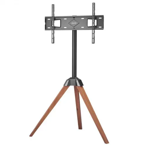 VEVOR TV-Ständer mit Stativ-Staffelei für 1016-1651 mm flach & Curved-TVs bis zu 45 kg, 18° Links-Rechts-Drehung, tragbarer Fernsehständer mit Beinen aus Holz für Schlafzimmer Wohnzimmer Studio – Bild 8
