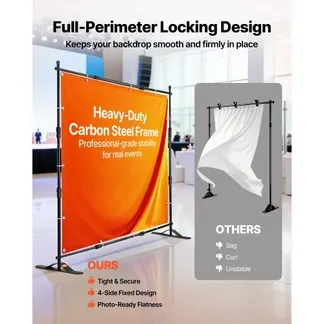 VEVOR Teleskoprohr Hintergrund Ständer DM-ABS Teleskop Hintegrundsystem Anpassungsfähigkeit 20 x 20 cm oder 20 x 25 cm, Hintergrund Ständer Aluminium Material für Feiertagsveranstaltungen VEVOR Teleskoprohr Hintergrund Ständer DM-ABS Teleskop Hintegrundsystem Anpassungsfähigkeit 20 x 20 cm oder 20 x 25 cm, Hintergrund Ständer Aluminium Material für Feiertagsveranstaltungen