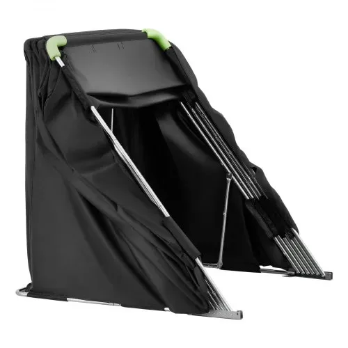 VEVOR Motorrad Zeltgarage, Motorrad Abdeckplane 2790x1095x1600 mm, Motorradgarage mit Sicherheitsschloss, 600D Oxford-Klappzelt, Allwetter-Motorradabdeckung mit Belüftungsfenstern, Schwarz – Bild 8