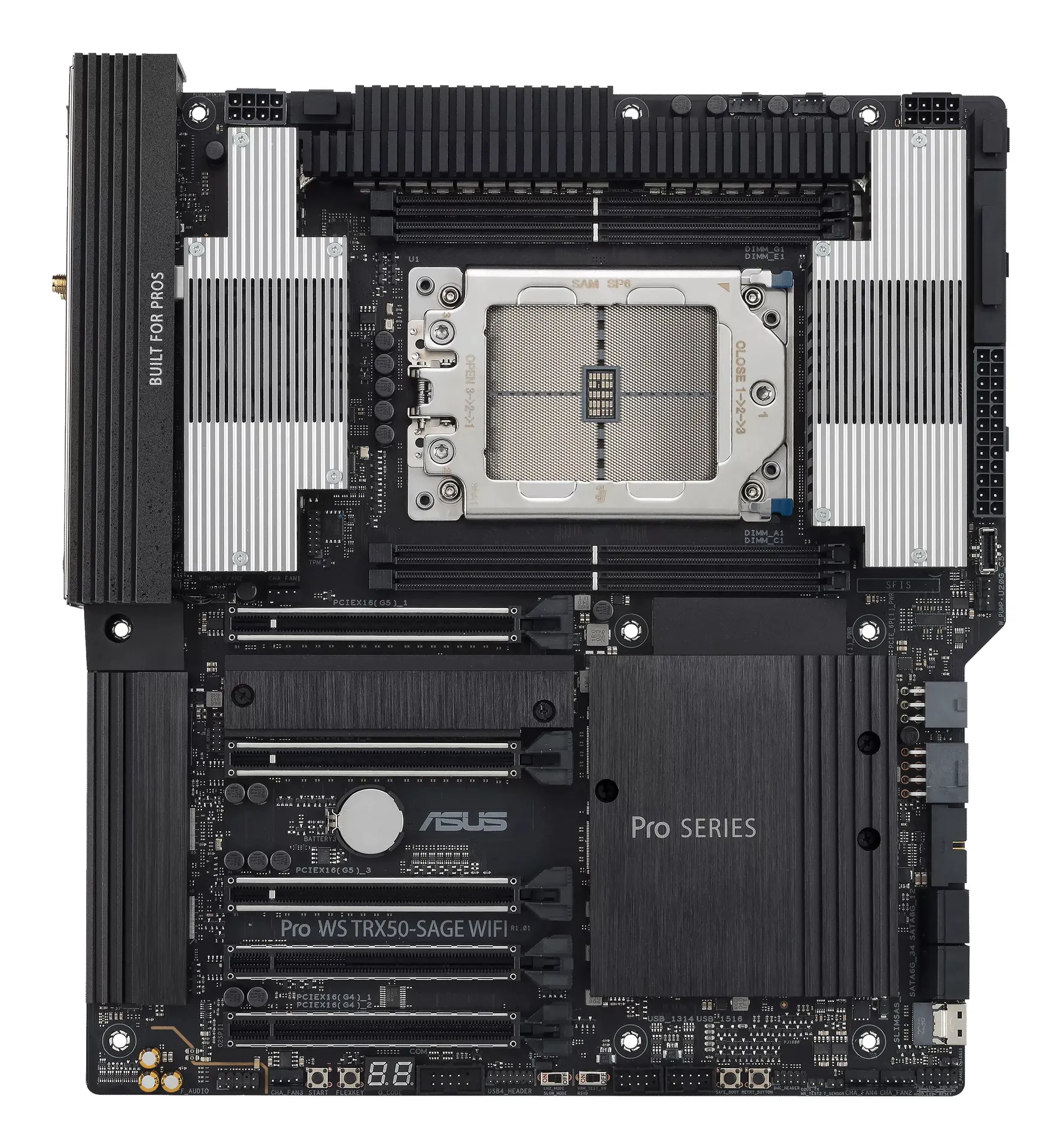 ASUS Pro WS TRX50-SAGE WIFI AMD TRX50 Socket sTR5 SSI CEB – Bild 2