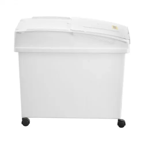 VEVOR Mehl und Reis Behälter Kapazität 25 kg, 3 Stück Aufbewahrungsbox Küche 35,5 x 50 x 45 cm, dreifach Vorratsdosen weiß Speicherung für Getreide und anderen Trockenwaren – Bild 10