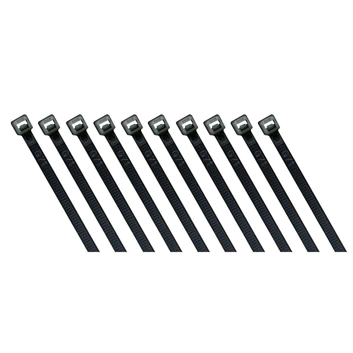 Kabelbinder McPower, schwarz, 200x2,5mm, 100er-Pack, UV beständig – Bild 2