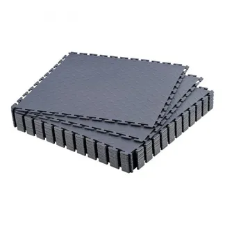 VEVOR PVC Garagenboden, 16er-Pack 513x513x5 mm, Werkstattboden, Industrieboden, Klick Verlegung, rutschfeste PVC-Matten mit Diamantplatte für Werkstatt, Lager, Werkzeugraum, Graphitgrau VEVOR PVC Garagenboden, 16er-Pack 513x513x5 mm, Werkstattboden, Industrieboden, Klick Verlegung, rutschfeste PVC-Matten mit Diamantplatte für Werkstatt, Lager, Werkzeugraum, Graphitgrau
