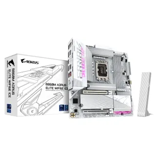 GIGABYTE B860M AORUS ELITE WF6E ICE Mainboard – Intel Core Ultra CPUs, 12+1+2+1 Phasen VRM, bis zu 9200MHz DDR5, 1xPCIe 5.0 + 2xPCIe 4.0 M.2, 2,5 GbE LAN, WIFI 6E, USB 4 GIGABYTE B860M AORUS ELITE WF6E ICE Mainboard – Intel Core Ultra CPUs, 12+1+2+1 Phasen VRM, bis zu 9200MHz DDR5, 1xPCIe 5.0 + 2xPCIe 4.0 M.2, 2,5 GbE LAN, WIFI 6E, USB 4
