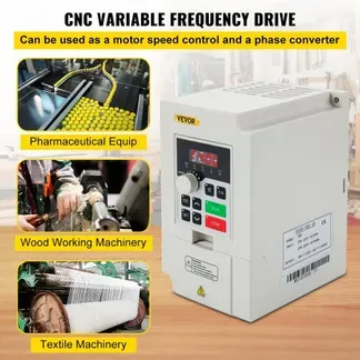 VEVOR Variabler Frequenzumrichter 220 V, 3 kW, 4PS, Variable Inverter, VFD Drehzahlregler, CNC Umrichter -5~40 °C, Vibration < 0,5 G, Ein-/Ausgangsstrom 0-14 A, Eingang 1 oder 3 Phasen, VFD Wandler VEVOR Variabler Frequenzumrichter 220 V, 3 kW, 4PS, Variable Inverter, VFD Drehzahlregler, CNC Umrichter -5~40 °C, Vibration < 0,5 G, Ein-/Ausgangsstrom 0-14 A, Eingang 1 oder 3 Phasen, VFD Wandler