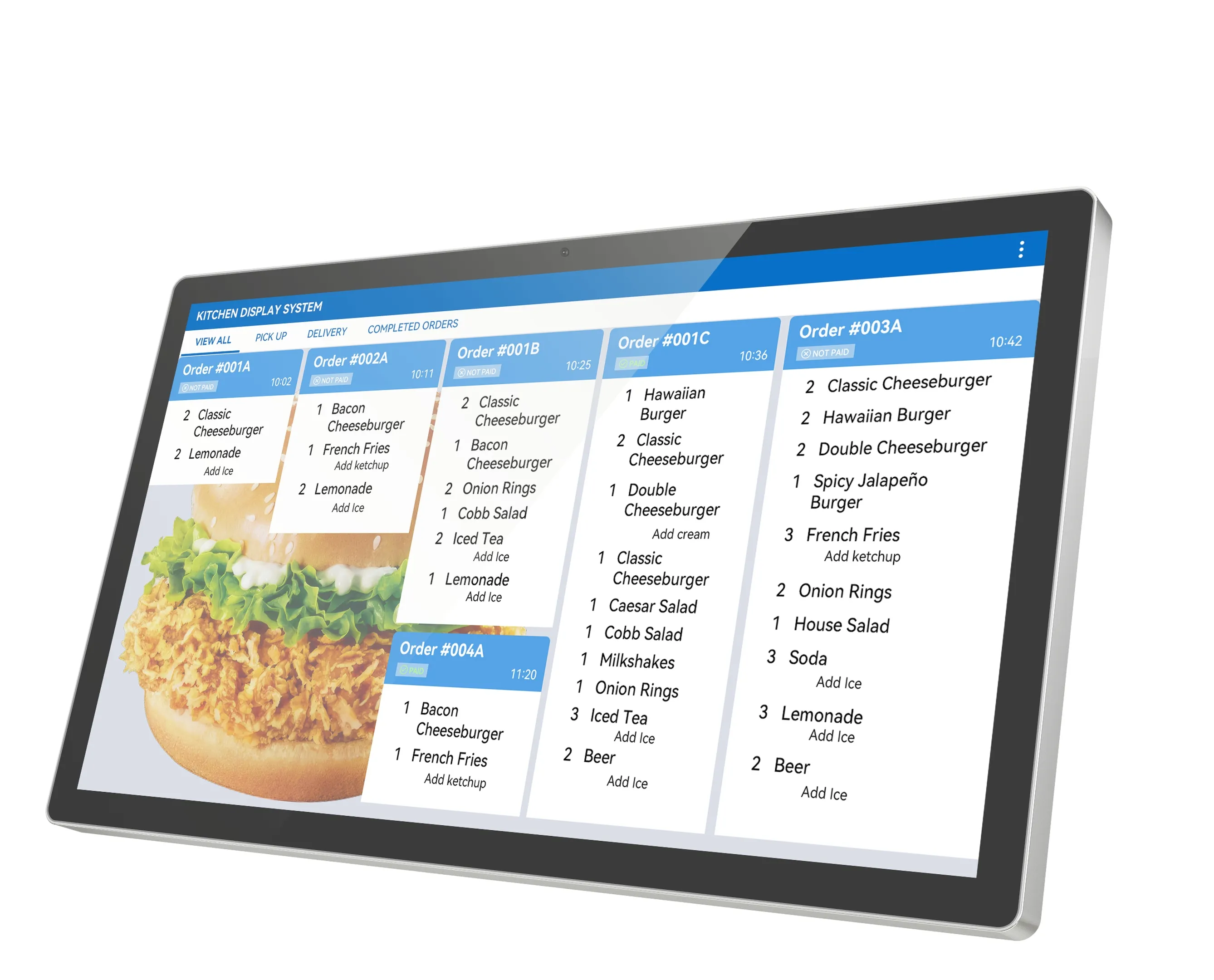 ALLNET Kitchen Display industrial 24 Zoll, RK3576, Android 15, IP65 – Bild 3