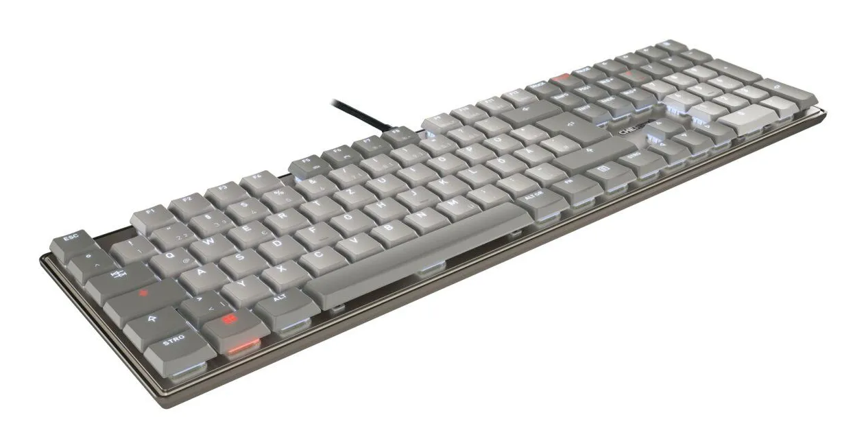 CHERRY KC 500 MX LP Tastatur Heimbüro USB QWERTZ Deutsch Grau – Bild 2