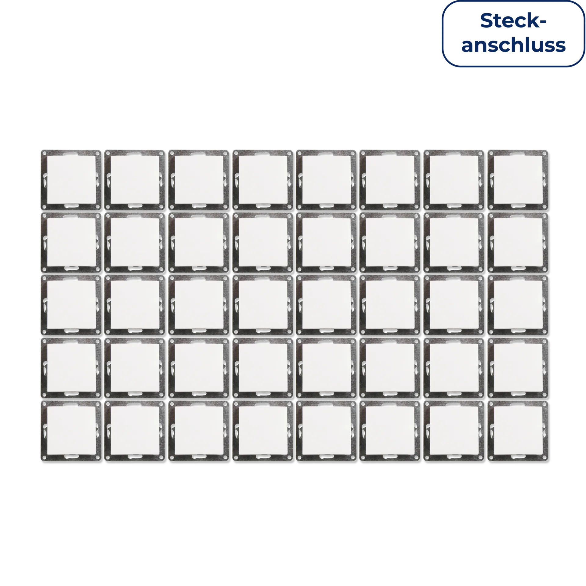 Wechselschalter McPower “Flair“, 250V~/10A, UP, Steckanschluss, weiß, 40er-Pack Wechselschalter McPower “Flair“, 250V~/10A, UP, Steckanschluss, weiß, 40er-Pack