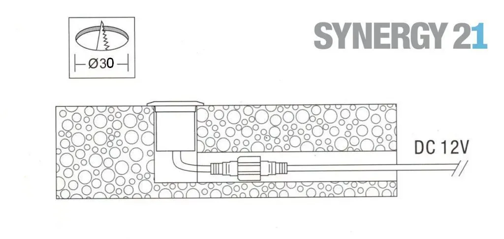 Synergy 21 LED Bodeneinbaustrahler ARGOS rund-K IP67 RGB – Bild 4