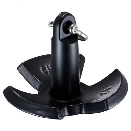 VEVOR Flussanker Bootsanker aus Gusseisen mit Schwarzer Vinylbeschichtung und Schäkel 5,4 kg, Pilzanker in Marinequalität für Boote bis zu 3,05 m, Ausgezeichnete Haltekraft in Flüssen und Seen VEVOR Flussanker Bootsanker aus Gusseisen mit Schwarzer Vinylbeschichtung und Schäkel 5,4 kg, Pilzanker in Marinequalität für Boote bis zu 3,05 m, Ausgezeichnete Haltekraft in Flüssen und Seen