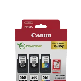 Canon PG-560XL x2/CL-561XL Photo Value Pack – Plus Canon PG-560XL x2/CL-561XL Photo Value Pack – Plus