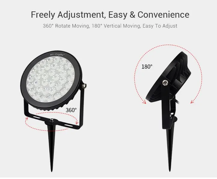 MiBoxer FUTC03 LED Garten Lampe 15W RGB-WW (RGB-CCT) mit Funk und WLAN IP65 230V – Bild 3