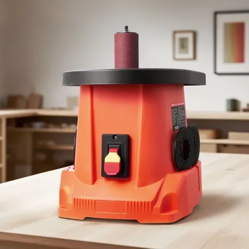 VEVOR Oszillierender Spindelschleifer, 2000 U/min Spindelschleifmaschine mit 6 Hülsen (12,7–76,2 mm), 16 mm Hub & 397x295 mm Gusseisentisch für Möbelveredelung, Kunsthandwerk & Holzbearbeitung – Bild 7