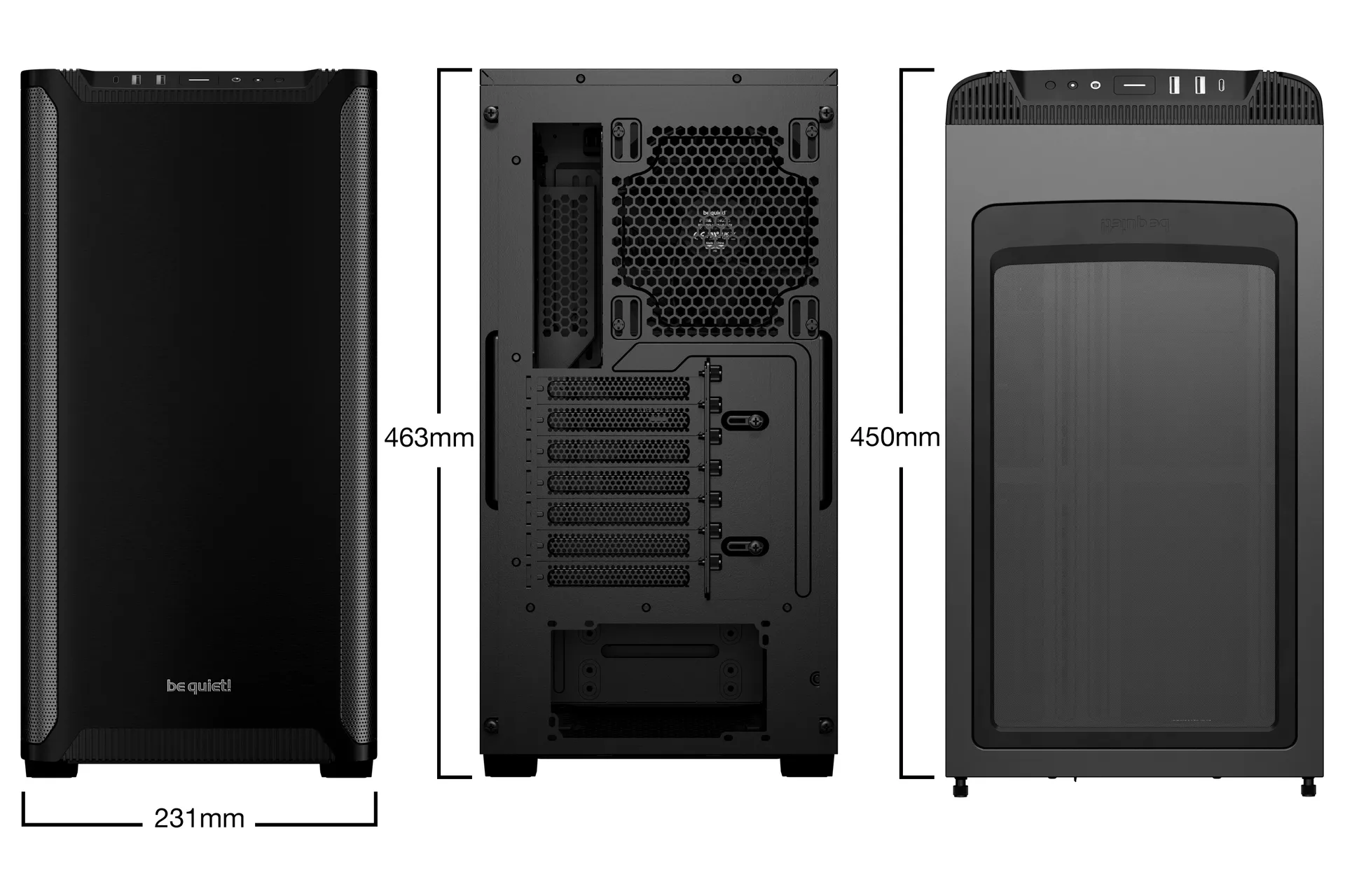 be quiet! PURE BASE 501 Black Midi Tower Schwarz – Bild 2
