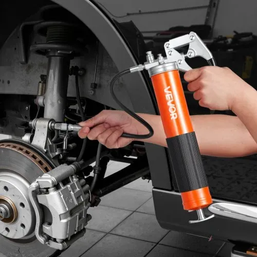 VEVOR Fettpresse, 551 bar, Pistolengriff-Schmierpressen-Set mit 0,4 L Fassungsvermögen, Einhandfettpresse inkl. 45,7 cm Flexschlauch, 1 Verlängerungsrohr & 1 scharfer Düse für Kfz & Schifffahrt – Bild 7