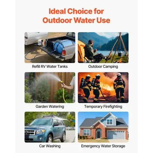 VEVOR Wasserspeicherblase, 132L TPU-Weichwasserbeutel, Wasserspeicherbehälter, auslaufsicherer & verschleißfester Wohnmobil-Wassertank für die Bewässerung im Outdoor beim Camping – Bild 6