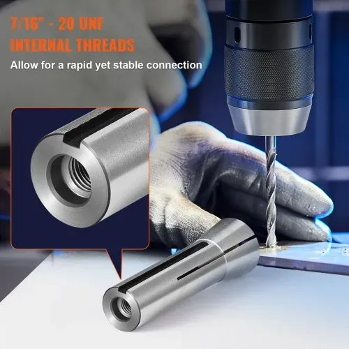 VEVOR 13-teiliger Präzisions-R8-Spannzangensatz, 1/8-7/8 Zoll (3,2-22,2 mm), Kohlenstoffstahl-Spannzangenfutter 30 μm TIR für Fräsmaschinen, Bohrmaschinen, Bohrmaschinen, Bearbeitungszentren – Bild 2