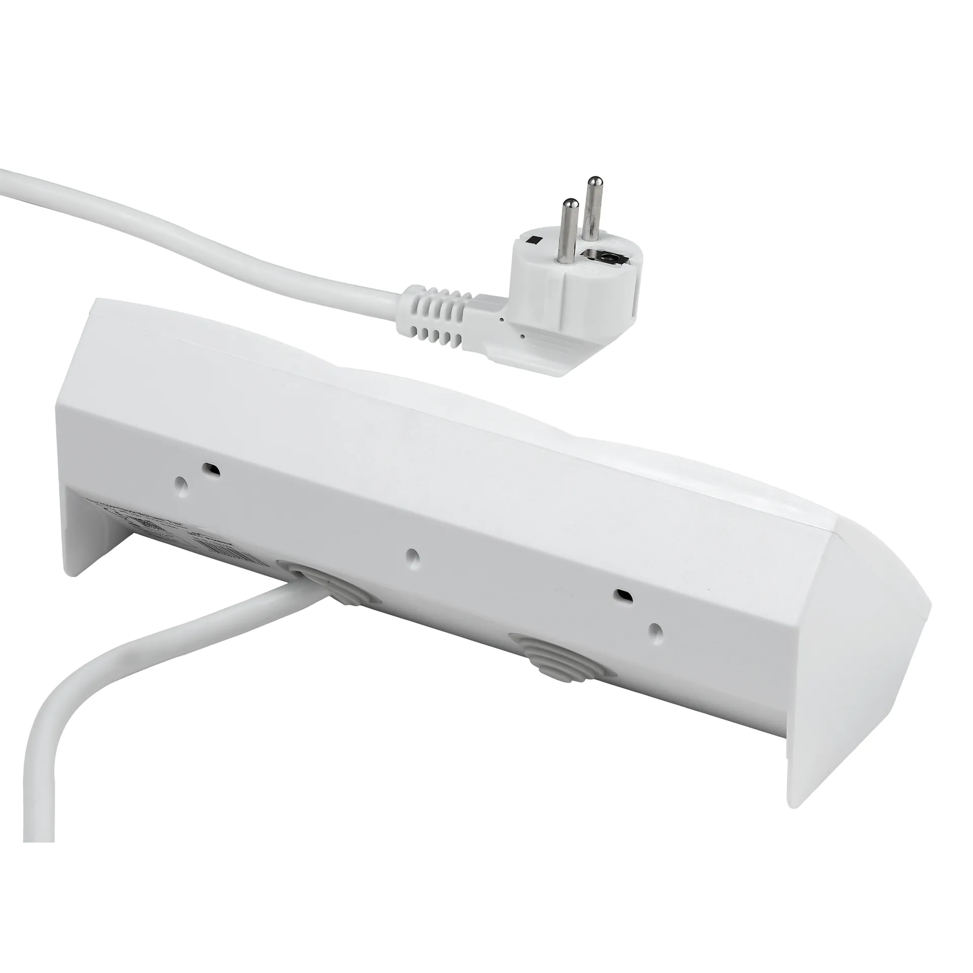Steckdosenblock McPower ''Flair'' 250V~/16A, weiß, 3-fach, 2m Kabel und Stecker – Bild 5