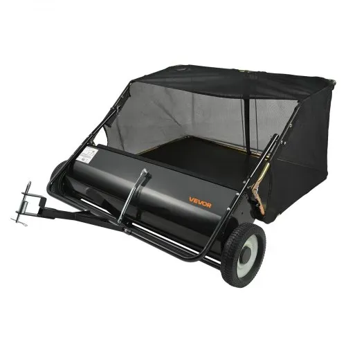 VEVOR Rasenkehrmaschine, 127 cm Rasenkehrer für Aufsitzmäher zum Hinterherziehen, Laubkehrer, robuste Laubkehrmaschine mit einstellbarer Kehrhöhe, Laubsammler, für Hof, Rasen, Bauernhof – Bild 10