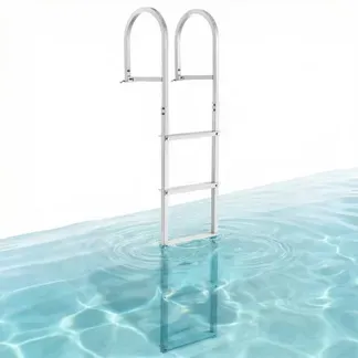 VEVOR Dockleiter, 5 abnehmbare Stufen, Tragkraft 227 kg. Aluminium-Ponton-Bootsleiter mit 8 cm breiten Stufen und rutschfesten Designstufen zum Einsteigen in Boote/Seen/Pools/Ozeane VEVOR Dockleiter, 5 abnehmbare Stufen, Tragkraft 227 kg. Aluminium-Ponton-Bootsleiter mit 8 cm breiten Stufen und rutschfesten Designstufen zum Einsteigen in Boote/Seen/Pools/Ozeane