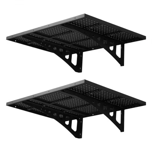 VEVOR 2er-Set Garagenregal 914x615x225 mm Werkzeugaufbewahrung 127 kg pro Schicht Werkzeughalter Wand 914x615 mm Regalfläche Aufbewahrungsregale Metallregal Werkzeug Organizer Wandregale – Bild 8