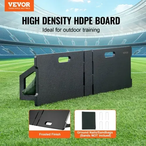 VEVOR Fußball Rebound Board faltbar, tragbares Prellwand 115 x 330 cm, HDPE Rebounder Ausrüstung mit 2 Rückprallwinkeln, Trainingsbrett Rebounder Kicker für Fußballtraining VEVOR Fußball Rebound Board faltbar, tragbares Prellwand 115 x 330 cm, HDPE Rebounder Ausrüstung mit 2 Rückprallwinkeln, Trainingsbrett Rebounder Kicker für Fußballtraining