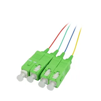 LWL-Pigtail-SC(APC) 9/125u, 1,5mtr. OS2, 4-Pack, farbig, G657.A2, Synergy 21, LWL-Pigtail-SC(APC) 9/125u, 1,5mtr. OS2, 4-Pack, farbig, G657.A2, Synergy 21,