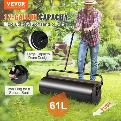 VEVOR Rasenwalze 990x300x1120mm Handwalze Eisen und Q235 Gartenwalze 61L Ackerwalze mit einem Wassereinlass Rasenroller Walze mit U-förmigen Griff Ideal für Gärten Bauernhöfe große Grünflächenparks VEVOR Rasenwalze 990x300x1120mm Handwalze Eisen und Q235 Gartenwalze 61L Ackerwalze mit einem Wassereinlass Rasenroller Walze mit U-förmigen Griff Ideal für Gärten Bauernhöfe große Grünflächenparks