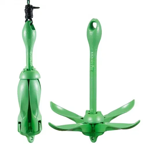 VEVOR Kajak-Ankerset, 3,5 lbs Paddle Board-Ankerset mit 8 m Seil und Boje, Faltbarer Kleiner Bootsanker mit Aufbewahrungstasche und Karabinerhaken, Kajak-Zubehör für Kajaks, Kleine Boote, Kanus – Bild 10