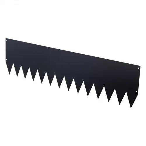 VEVOR Rasenkante 6er-Pack, 1016x254 mm, Beeteinfassung aus Verzinktem Stahl, inkl. 8 Befestigungsclips, Beetbegrenzung, Rasenbleche, Mähkante Metall Palisade für Blumenbeete & Gartenwege, Schwarz – Bild 8