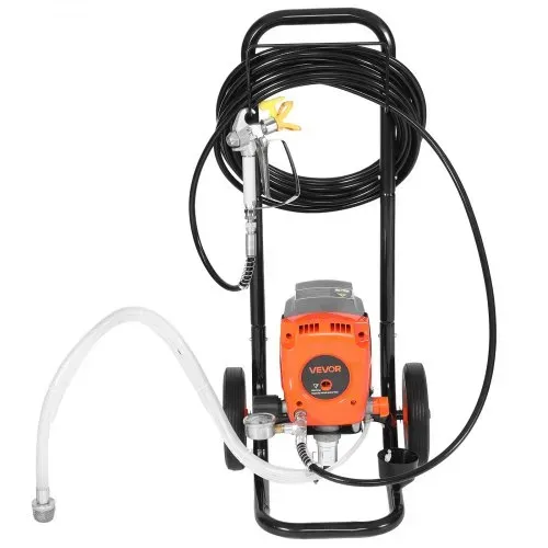 VEVOR Airless-Farbspritzgerät Sprühgerät mit Standfuß 900 W 3300 psi, Farbsprühsystem mit Reinigungsbürste & Schlauch & Verlängerungsstange & Düsen, Farbsprühgerät für Wohnungen, Gebäude – Bild 10