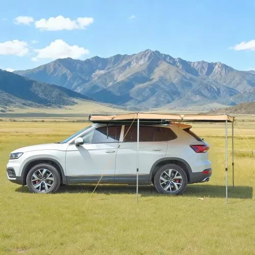 VEVOR Markise Auto, 270°-Markise, 3,19x3,07x2,10 m, Sonnensegel, wasserdicht (UV50+), inklusive Tragetasche, freistehendes Offroad-Vordach, Sonnenunterkunft für SUV, Van, LKW & Camping – Bild 7