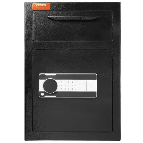 VEVOR 2,5 L Einwurftresor, Deposittresor mit Drop-Slot, elektronischem Codeschloss und 2 Notfallschlüsseln, 355 x 355 x 515 mm, Business Drop Slot Safe für Bargeld, zu Hause, Hotel, Büro usw. – Bild 10