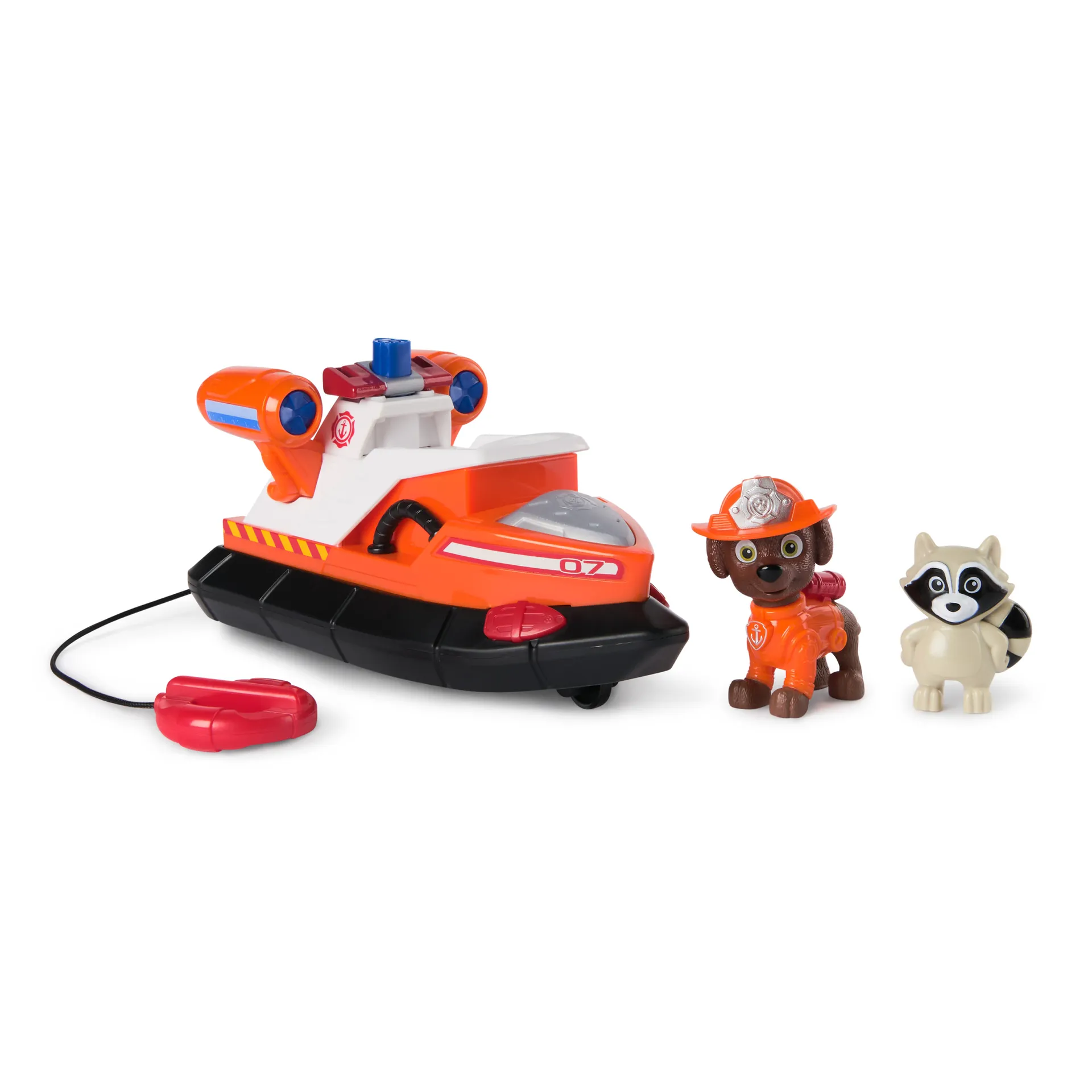 PAW Patrol Fire Rescue - Zumas Rettungsboot mit Zuma Hundefigur und Waschbärenfigur – Bild 5