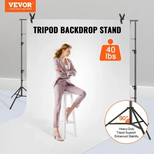 VEVOR Fotohintergrund Fotografie Hintergrund 2900 x 3500 mm Hintergrundstoffgröße Studio-Requisiten Hintergrund mit 2 Dreieckshalterung, 2400–2920 mm Einstellbare Teleskophöhe Hochzeiten, Party-Setups VEVOR Fotohintergrund Fotografie Hintergrund 2900 x 3500 mm Hintergrundstoffgröße Studio-Requisiten Hintergrund mit 2 Dreieckshalterung, 2400–2920 mm Einstellbare Teleskophöhe Hochzeiten, Party-Setups