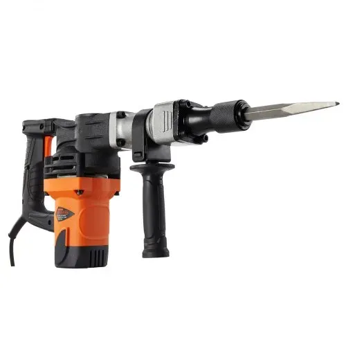 VEVOR Hochleistungs-Betonbrecher Abbruchhammer 1400 W, 19 J Schlagkraft Elektroabbruchhammer, Bohrhammer Betonhammer Stemmhammer 2900 BPM, inkl. Spitzmeißel, Flachmeißel, für Schiefer, Beton usw. – Bild 10