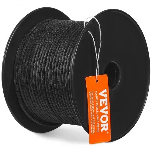 VEVOR Geflochtenes Nylonseil, 3/16 Zoll x 250 Fuß, 32 Stränge, 720 Pfund Bruchfestigkeit, Outdoor-Kletterseil, Baumpfleger-Kletterseil für Felswanderungen, Camping, Schaukeln, Abseilen, Rettung – Bild 9
