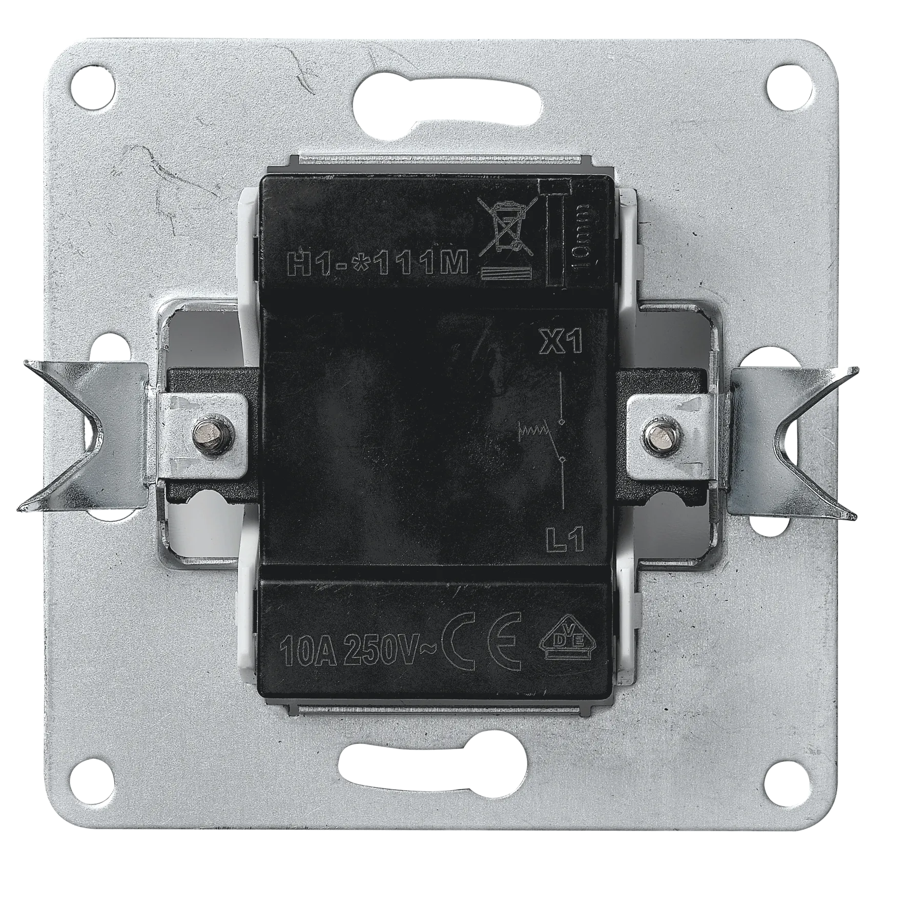 Taster McPower ''Flair'', 250V~/10A, UP, weiß – Bild 2