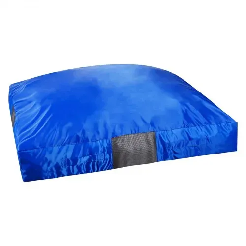VEVOR Crashpad 150 x 150 cm, Kindermatte mit Schaumstoffblöcken & Waschbarem Bezug, Weiche Schaumstoff-Landezone, Fallschutzmatte, Ausstattung für Sinnesräume zum Springen Entspannen Spielen Blau – Bild 10