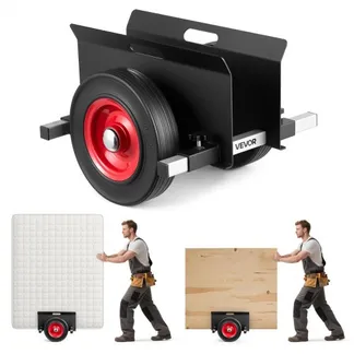 VEVOR Plattenwagen, 453,6 kg, Plattentransporter mit Gummirädern, Plattenroller, Transportwagen, Plattenkarre, Transporthilfe für Stahlplatten, Matratzen, Türen und Trockenbauplatten, Schwarz VEVOR Plattenwagen, 453,6 kg, Plattentransporter mit Gummirädern, Plattenroller, Transportwagen, Plattenkarre, Transporthilfe für Stahlplatten, Matratzen, Türen und Trockenbauplatten, Schwarz