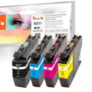 Peach Spar Pack Tintenpatronen kompatibel zu Brother LC-3217VALP Peach Spar Pack Tintenpatronen kompatibel zu Brother LC-3217VALP