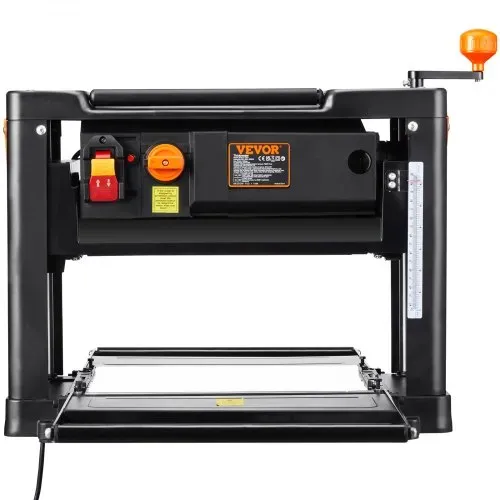 VEVOR Dickenhobelmaschine 2000W Leistung Dickenhobel 3 Hobelmesser Hobelmaschine 23500U/min Hobelbreite 33cm Max. Schnittstärken 15cm Tischhobelmaschine 52,5x69,6x48cm Ideal zur Holzbearbeitung – Bild 8