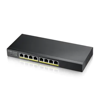 Zyxel Switch smart managed Layer2 8 Port • 8 x 1 GbE • PoE Budget 60 Watt • 8x PoE at • Desktop • NebulaFlex • GS1915-8EP Zyxel Switch smart managed Layer2 8 Port • 8 x 1 GbE • PoE Budget 60 Watt • 8x PoE at • Desktop • NebulaFlex • GS1915-8EP