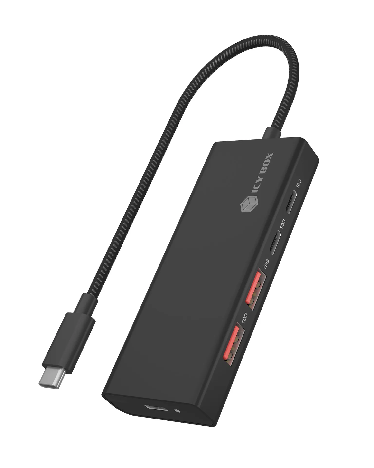 ICY BOX IB-HUB1436-CPD, USB 3.2 Gen 2 Hub, 1x Type-C® zu 2x Type-C® und 2x Type-A USB Anschlüssen 10 Gbit/S und Power Delivery bis zu 100 W, schwarz ICY BOX IB-HUB1436-CPD, USB 3.2 Gen 2 Hub, 1x Type-C® zu 2x Type-C® und 2x Type-A USB Anschlüssen 10 Gbit/S und Power Delivery bis zu 100 W, schwarz