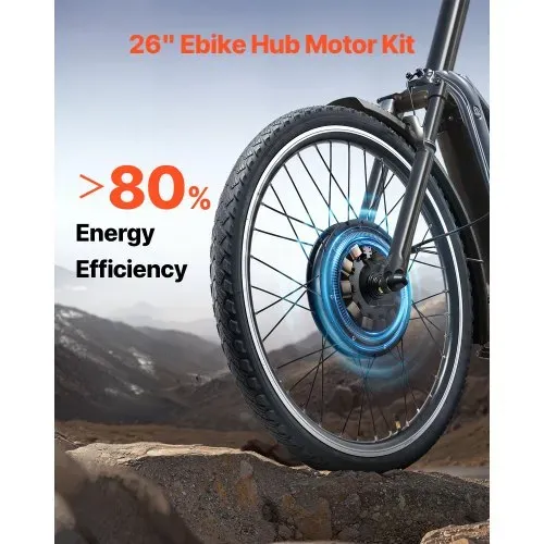 VEVOR 1000 W Elektro-Fahrrad Kit, 48 V 420 U/min φ650mm Vorderrad-E-Bike-Nabenmotorsatz mit verbessertem Geschwindigkeitsregler, Gasgriffsatz, LCD-Display und PAS-System für Rennrad VEVOR 1000 W Elektro-Fahrrad Kit, 48 V 420 U/min φ650mm Vorderrad-E-Bike-Nabenmotorsatz mit verbessertem Geschwindigkeitsregler, Gasgriffsatz, LCD-Display und PAS-System für Rennrad