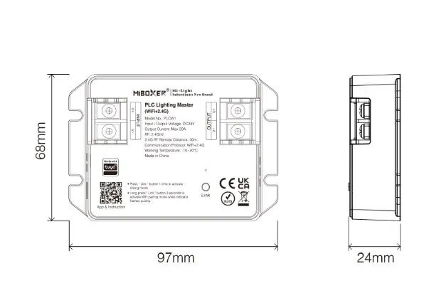 MiBoxer PLCZ1 LED PLC Serie PLC Lighting Master Controller Zigbee 3.0 + 2,4G – Bild 4