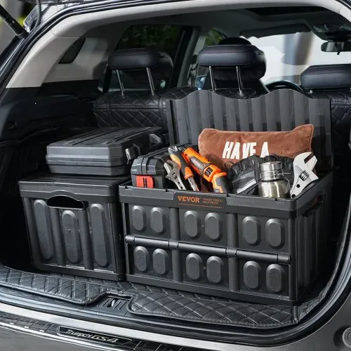 VEVOR 3er-Set 45L Profi Klappbox aus PP Transportbox mit Deckel Faltbarer Aufbewahrungsbox mit Handgriff Stapelbare Kisten Storage Box Faltboxen Stapelboxen für Aufbewahrung & Transport – Bild 7