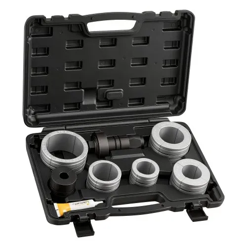 VEVOR 12 tlg. Auspuffrohr-Aufweitungs-Satz, Auspuffaufweiter mit 7 Präzisionshülsen aus Stahl & Aluminium für 41,27-107,95 mm Endrohre, Auspuffrohr-Expander mit Werkzeugkasten für Autos KFZ LKW PKW – Bild 9