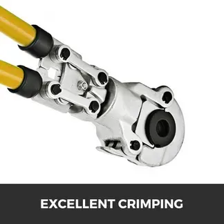 VEVOR Presszange TH 16, TH 20, TH 26, TH 32, Crimpzange Presszange Ø 16-32 m, Rohrpresszange Gelb, Stahl Quetschzange mit Ergonomischem und Rutschfestem Griff, Rohrcrimpzange 530-750 mm Ausziehbar VEVOR Presszange TH 16, TH 20, TH 26, TH 32, Crimpzange Presszange Ø 16-32 m, Rohrpresszange Gelb, Stahl Quetschzange mit Ergonomischem und Rutschfestem Griff, Rohrcrimpzange 530-750 mm Ausziehbar
