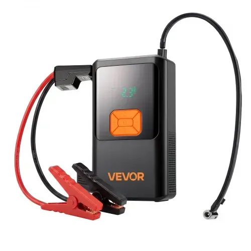 VEVOR Starthilfe Powerbank 4000 A Tragbarer Starthilfegerät Starter Booster für 9 L Benzin & 8 L Dieselmotoren, 150 psi Reifendruck, LED-Taschenlampe, ABS-PC-Gehäuse, Verpolungs- und Kurzschlussschutz – Bild 9